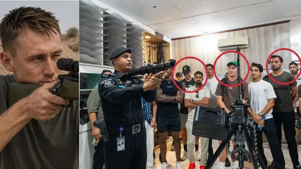 Marnus Labuschagne, Other Foreign Players Handed Guns In Pakistan Marnus Labuschagne, Other Foreign Players Handed Guns In Pakistan